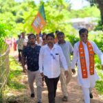 Three -Tier Panchayat Elections : Mayor Of AMC And MLA Dipak Majumder Campaign In Supported Of BJP Candidates Targeting Three -Tier Panchayat Elections.