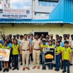 Manthan School Students Honor Police Officers With Handmade Cards On Police Commemoration Day.