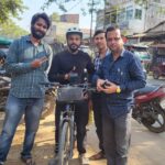 Cyclist Prashant Rameshwar Sharma (journalist) Arrives in Khowai.