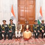 President Of India Confers The Honorary Rank Of General Of The Indian Army On General Ashok Raj Sigdel.