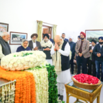 Union Home Minister Amit Shah Paid Floral Tributes To Former Prime Minister, Dr. Manmohan Singh In New Delhi.