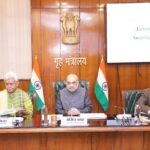 Union Home Minister And Minister Of Cooperation Shri Amit Shah Chairs A High-Level Security Review Meeting On Jammu And Kashmir In New Delhi.